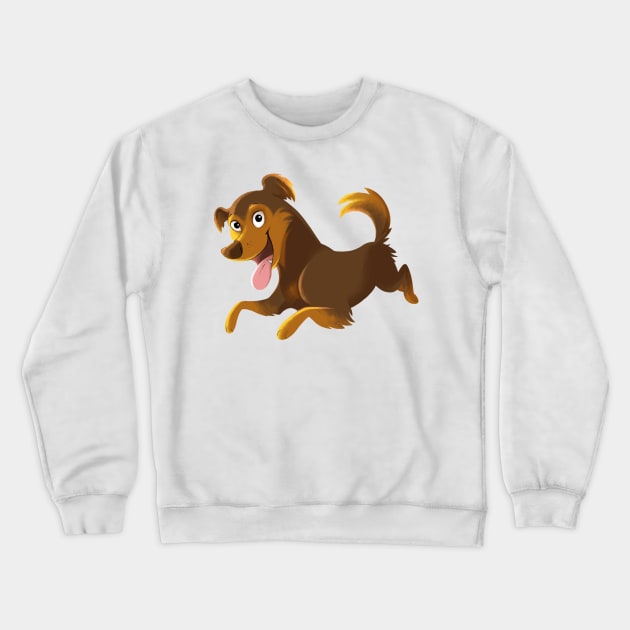 Happy dog Crewneck Sweatshirt by mariamar